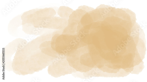 Canvastavla Abstract yellow watercolor background featuring creative organic ink wash texture with soft bleeding liquid splatters for modern artistic banner layout graphic design illustration clip art