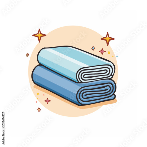Blue award ribbon with gold stars vector