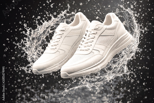 black and white sneakers