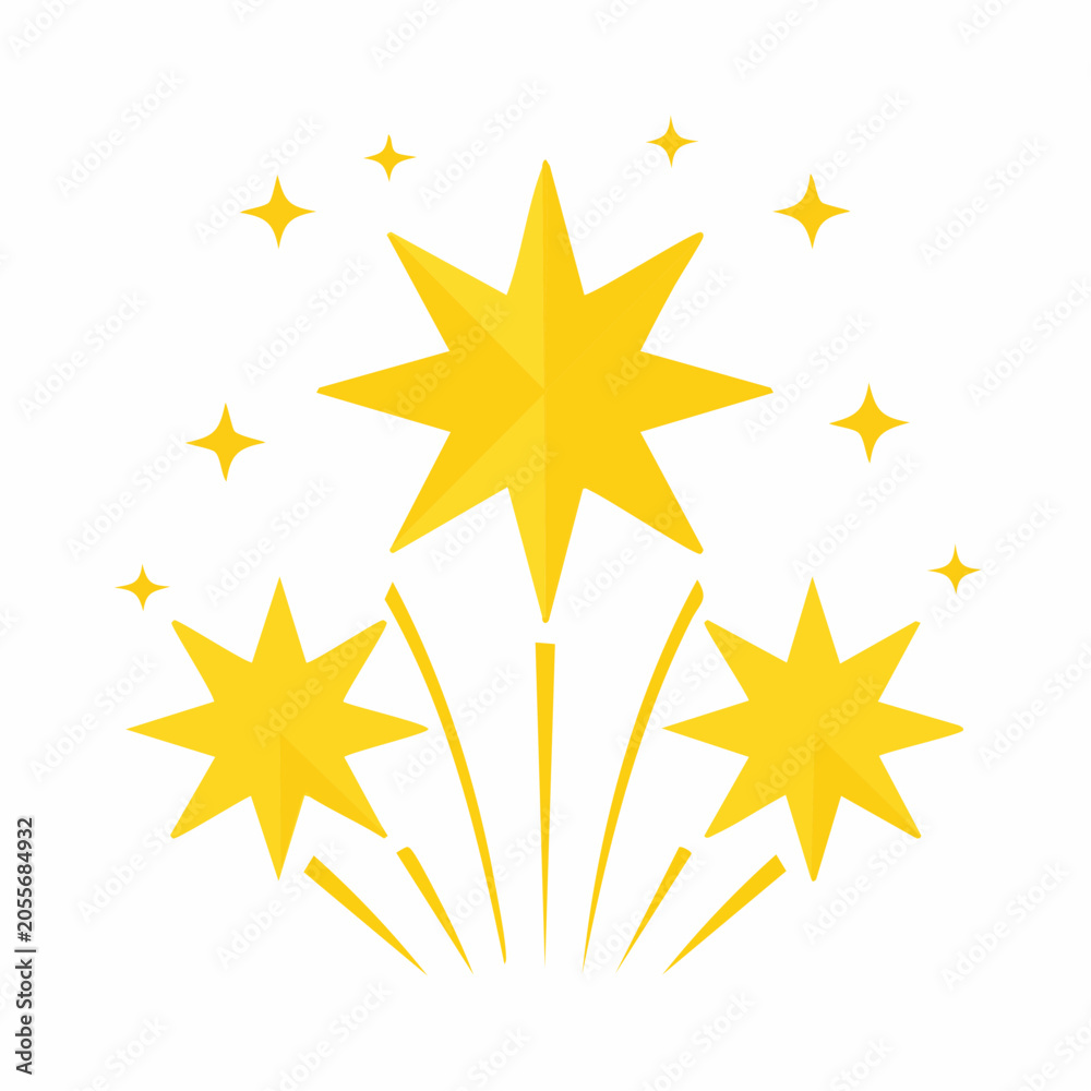 Obraz premium Sparkler Fireworks Icon