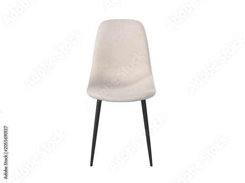 Quadro su tela modern design chair with backrest isolated on white