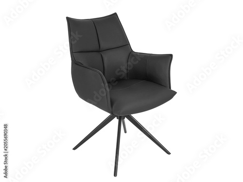 Billede på lærred modern design chair with backrest isolated on white