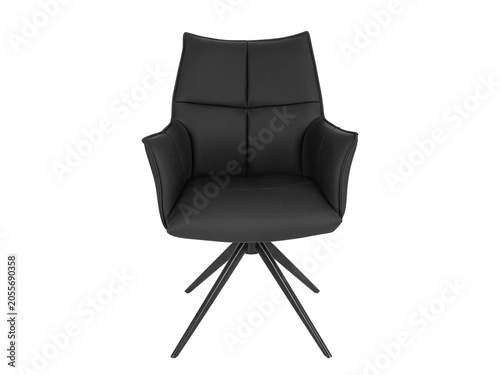 Bild auf Leinwand modern design chair with backrest isolated on white