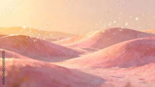 Pink Sand Dunes at Sunset