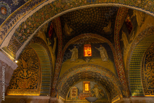 Photography Mausoleum of Galla Placidia interior, Ravenna, Emilia-Romagna, Italy