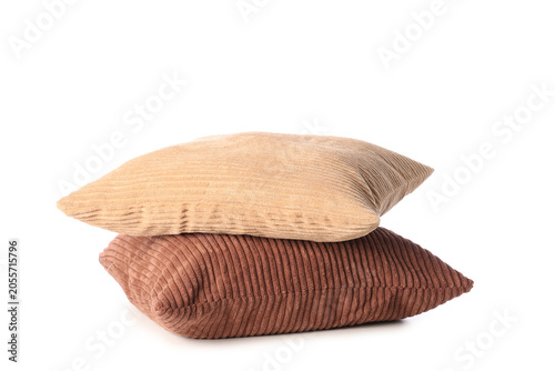 Stacked beige and brown cor...