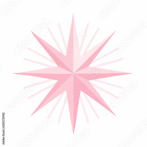 Pink Starburst Graphic