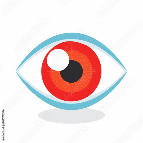 Stylized Red Eye Icon