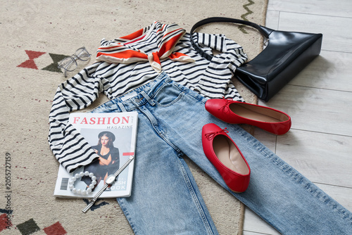 Stylish womens fashion outf...