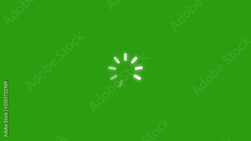 Loading animation green screen loading progress bar motion loading symbol buffering.4k animation