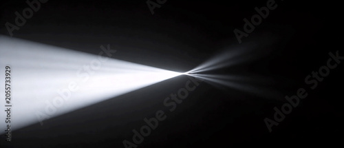 Bright Light Beam In Dark Space