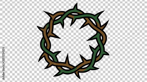 Canvastavla Crown of Thorns Symbol
