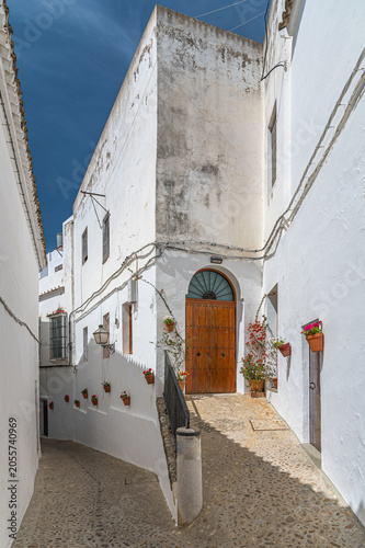 Narrow streets in the old town of Arcos de la Frontera, southern Spain