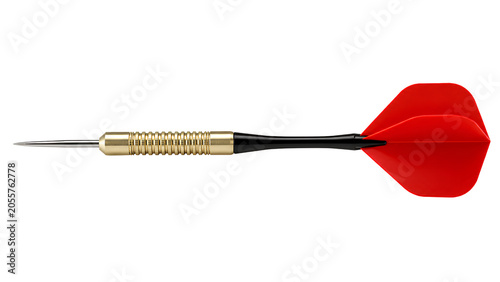 Professional Steel Tip Dart Arrow PNG Transparent Background, Red Flights Competition Dart Isolated 8K