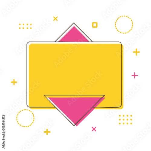 Flat design geometric shapes vector illustration
