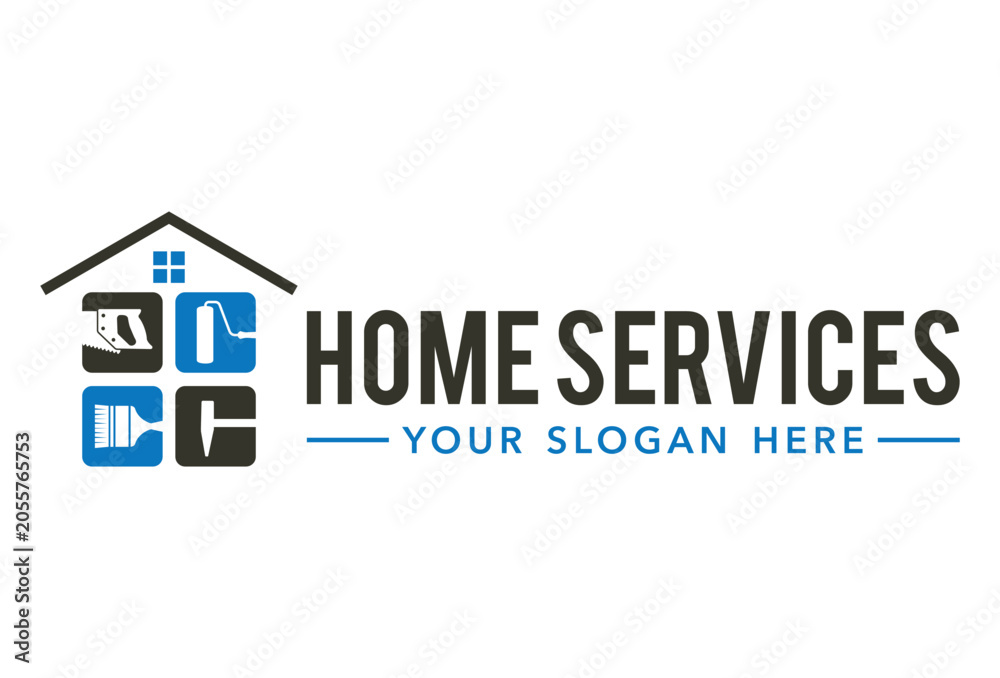 Fototapeta premium Home Repair Logo Template Design template