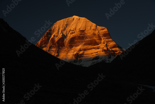 Quadro su tela Mt. Kailash golden view from darchen