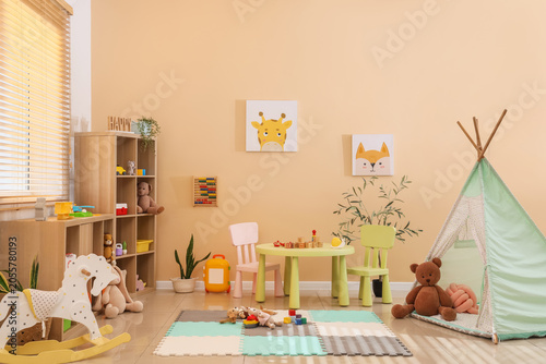 Bright childrens playroom i...