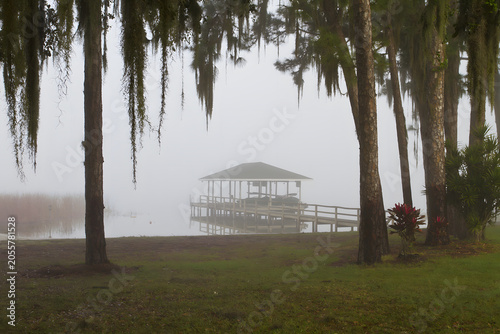 Εκτύπωση καμβά boathouse on the lake