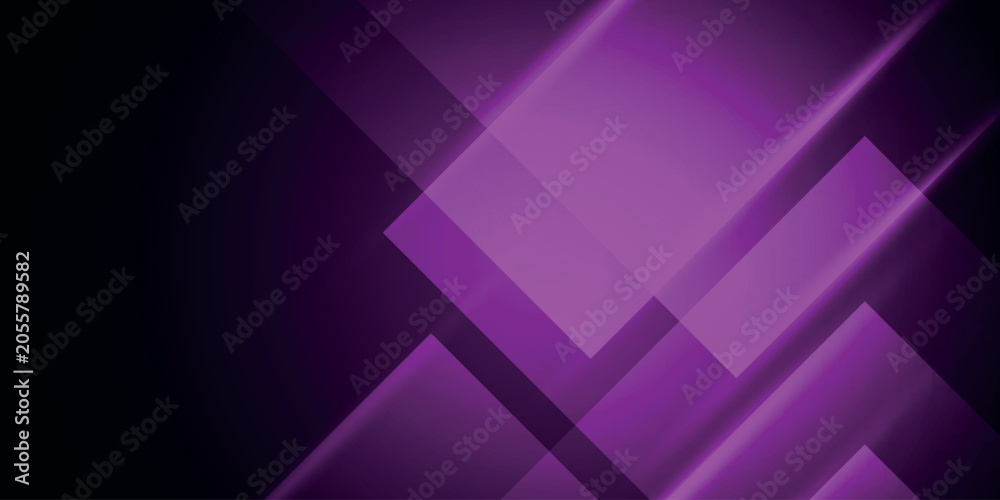 Obraz premium Dark purple gradient abstract background with overlapping glowing squares. Futuristic design with light speed effect. Modern graphic template with empty space for text. VOL. 3