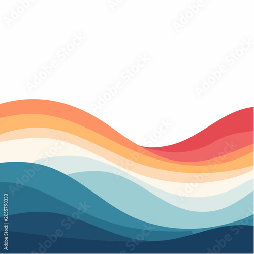 Abstract Wavy Lines Background