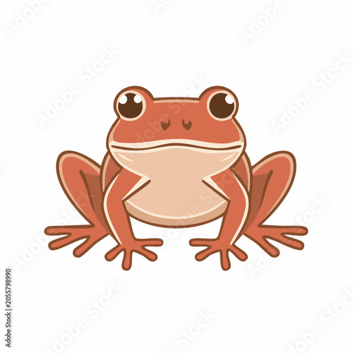 Cute Cartoon Frog Illustration