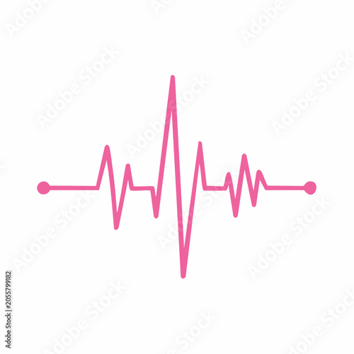 Pink Heartbeat Line