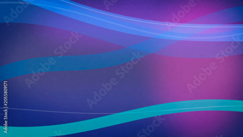 Tableau sur toile A futuristic blend of purple and blue with layered light ribbons and diagonal wave motion, delivering an inspiring mood for technology branding and web design