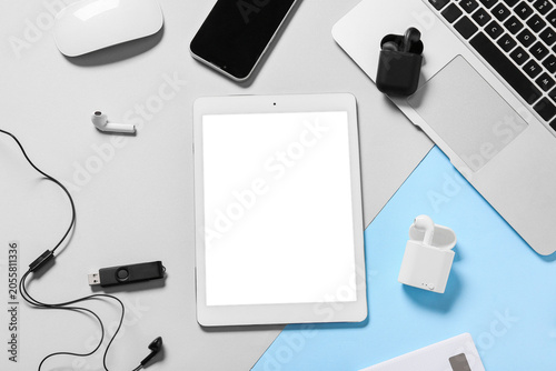 Modern tablet computer with...