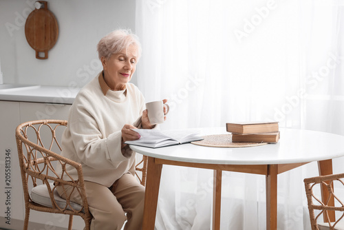 Beautiful senior woman with...