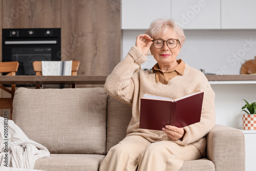 Beautiful senior woman with...