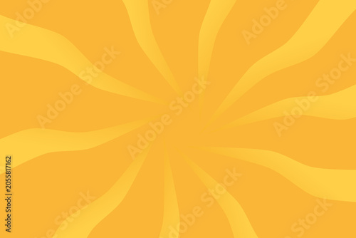 Funky Abstract Sun Summer Pattern. Red and Yellow Gradient Background. Bright Sun Illustration. Summer Sun Wave Rays