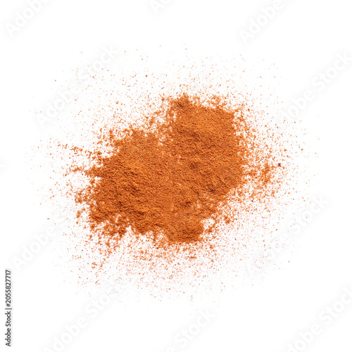 Pile of ground paprika spic...