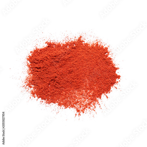 Red paprika powder pile cul...