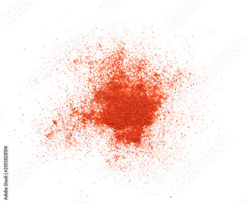 Bright red paprika powder s...