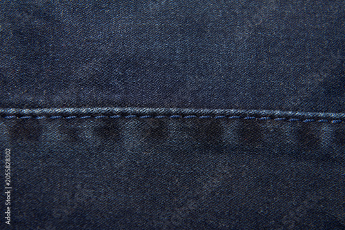 Konstfotografi Dark blue denim background close-up