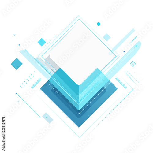 Abstract Geometric Shapes Vector Design