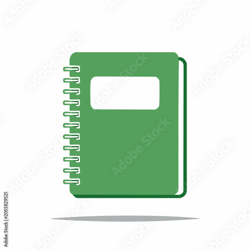 Green Spiral Notebook Icon