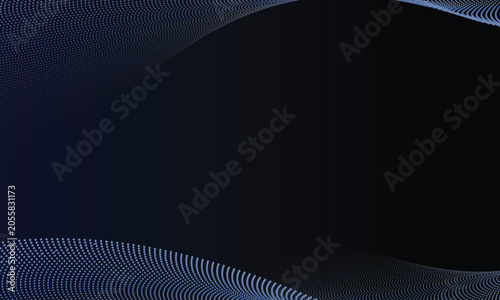 Photos Abstract digital glitch art with distorted blue and black pixelated geometric pa