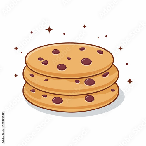 Stack of Chocolate Chip Cookies