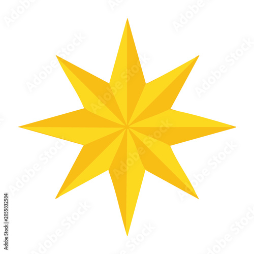 Yellow Star Vector Illustration