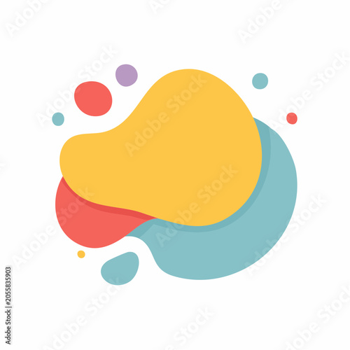 Abstract Organic Shapes with Pastel Colors