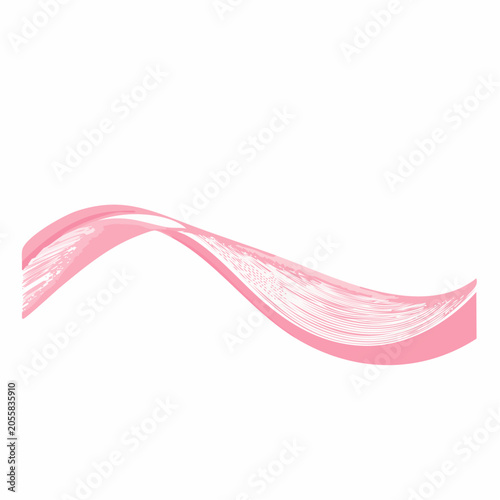 Abstract Pink Brush Stroke Wave