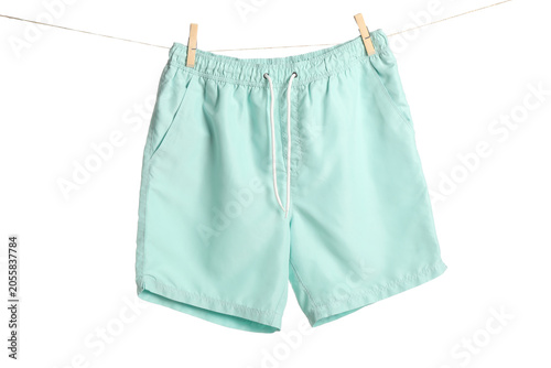 Light blue swim trunks dryi...