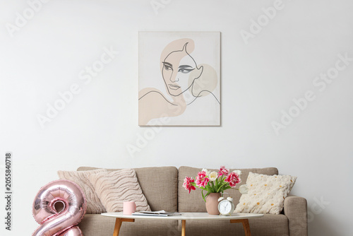 Interior of living room wit...