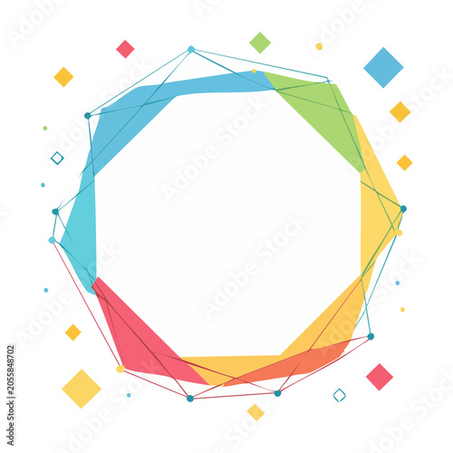 Color wheel gradient vector design