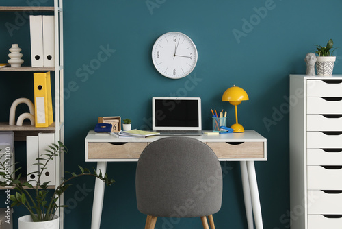 Interior of stylish home of...