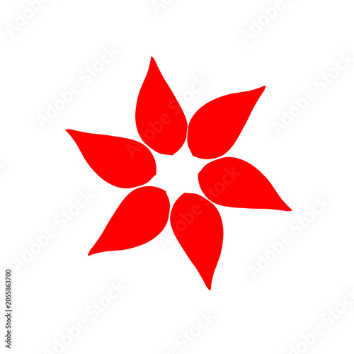 Abstract floral design art