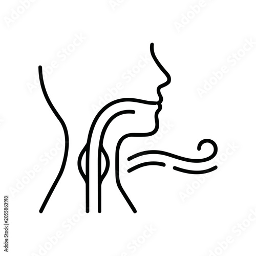 Fényképezés Human Throat and Mouth Anatomy.