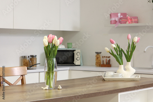Vases with tulips for Women...